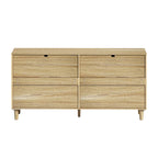 Cassettiera a 6 cassetti in rattan (Nero / Bianco / Rovere) – Singola