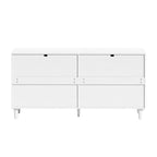 Cassettiera a 6 cassetti in rattan (Nero / Bianco / Rovere) – Singola