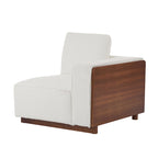 Divano modulare a 2 posti in Bouclé Beige, larghezza 74"