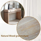Consolle in legno marrone a 3 cassetti, 47", singola