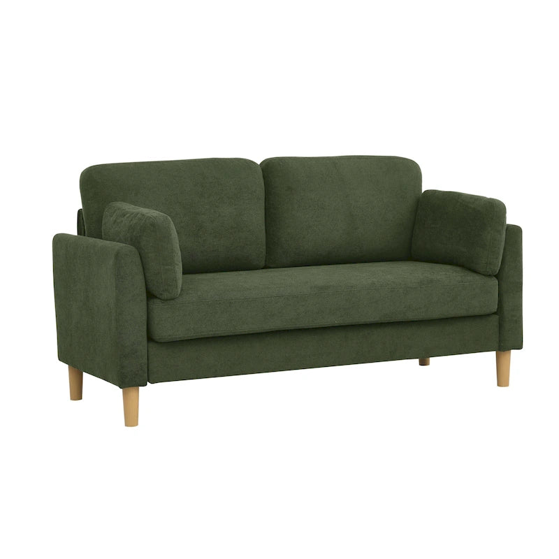 Divano 2 posti verde minimalista