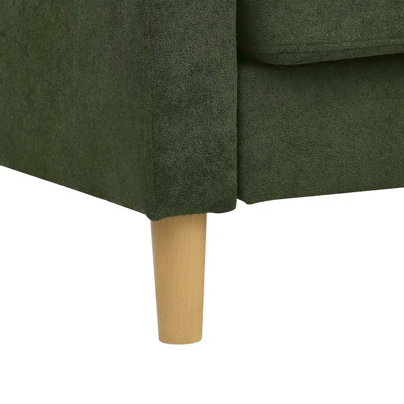 Divano 2 posti verde minimalista