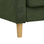 Divano 2 posti verde minimalista