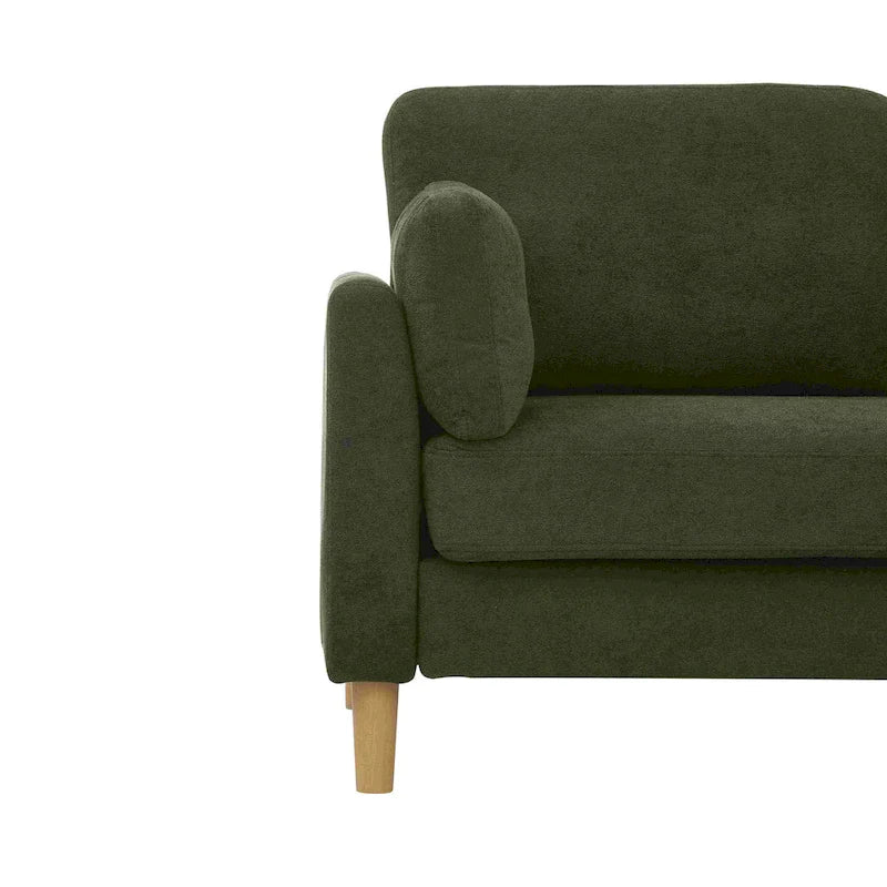 Divano 2 posti verde minimalista