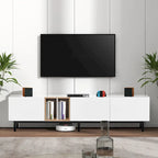 76  TV Stand with Doors & Large Storage for TVs Up to 80 