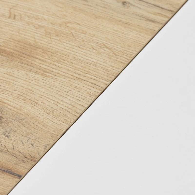 Mobile TV Bianco/Legno Naturale con Ante a Ribalta, Adatto a TV Fino a 80", Per 1-2 Utenti