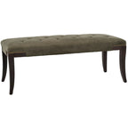 Panca imbottita capitonné con borchie, grigio / nero / crema piatta / prugna, 1 persona