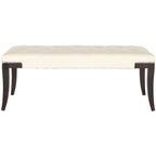 Panca imbottita capitonné con borchie, grigio / nero / crema piatta / prugna, 1 persona