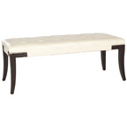 Panca imbottita capitonné con borchie, grigio / nero / crema piatta / prugna, 1 persona
