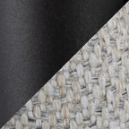 Testiera imbottita trapuntata intrecciata Queen grigio/crema/blu