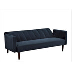 Divano Letto Convertibile Tufted in Velluto, 2 Posti, Nero / Rosa / Verde / Blu Scuro / Grigio