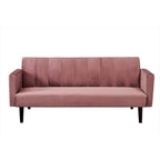 Divano Letto Convertibile Tufted in Velluto, 2 Posti, Nero / Rosa / Verde / Blu Scuro / Grigio