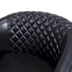 Poltroncina a Botte con Borchie e Gambe in Legno Massello – Posto Singolo, Colori Assortiti
