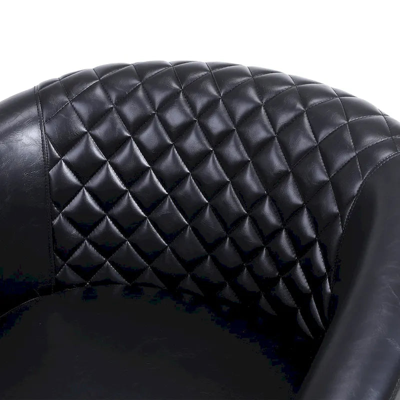 Poltroncina a Botte con Borchie e Gambe in Legno Massello – Posto Singolo, Colori Assortiti