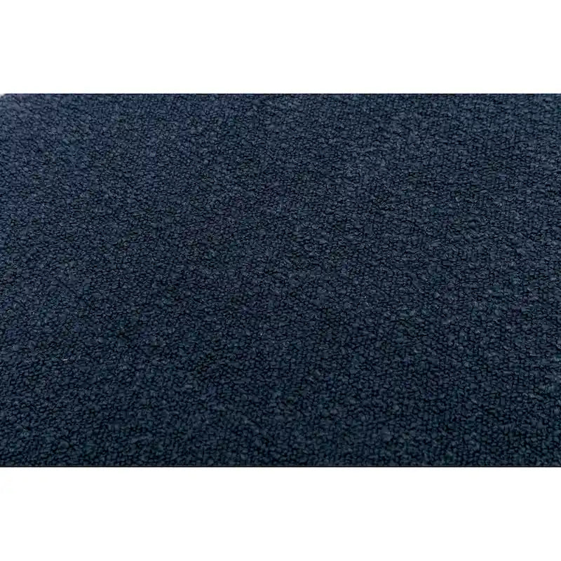 Panca bouclé multicolore, stile ottomano, 1 posto