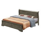 Letto King Size con pannello Nero / Grigio / Bianco / Cappuccino / Ciliegio – Stile Tradizionale, per 2 persone