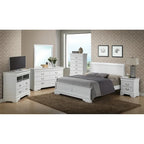 Letto King Size con pannello Nero / Grigio / Bianco / Cappuccino / Ciliegio – Stile Tradizionale, per 2 persone