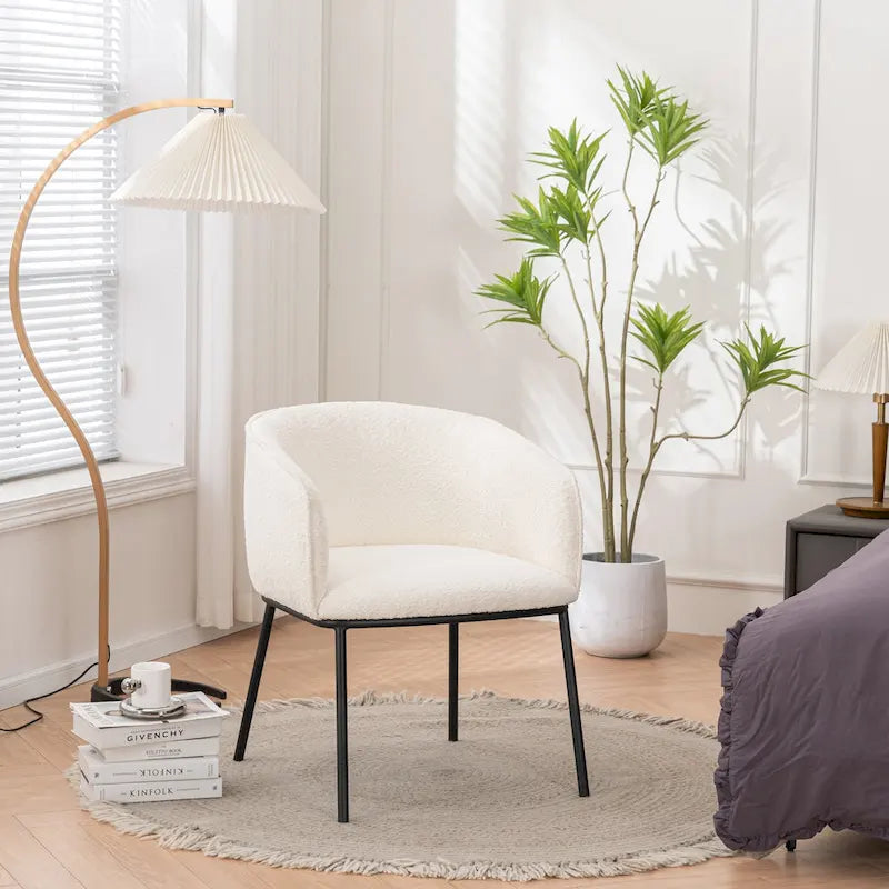Poltrona a botte Boucle, seduta singola – Grigio / Bianco / Grigio chiaro / Giallo / Verde / Arancione