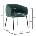 Poltrona a botte Boucle, seduta singola – Grigio / Bianco / Grigio chiaro / Giallo / Verde / Arancione