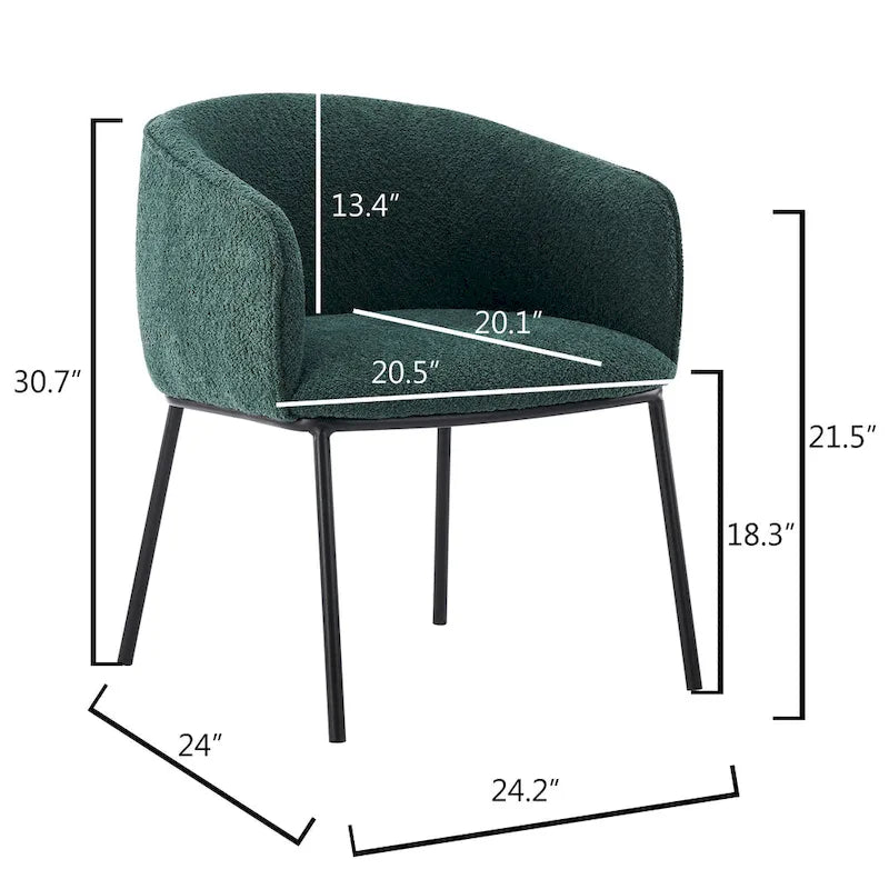 Poltrona a botte Boucle, seduta singola – Grigio / Bianco / Grigio chiaro / Giallo / Verde / Arancione