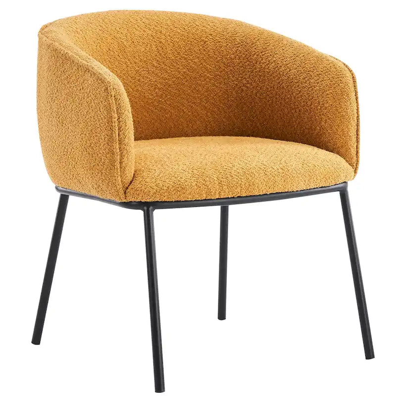 Poltrona a botte Boucle, seduta singola – Grigio / Bianco / Grigio chiaro / Giallo / Verde / Arancione