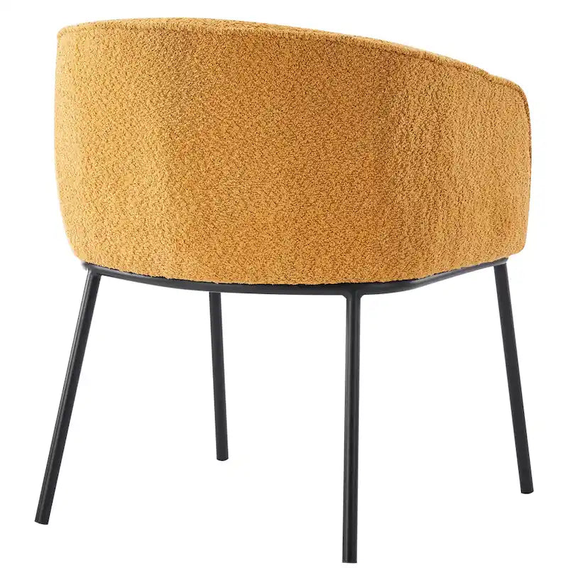 Poltrona a botte Boucle, seduta singola – Grigio / Bianco / Grigio chiaro / Giallo / Verde / Arancione