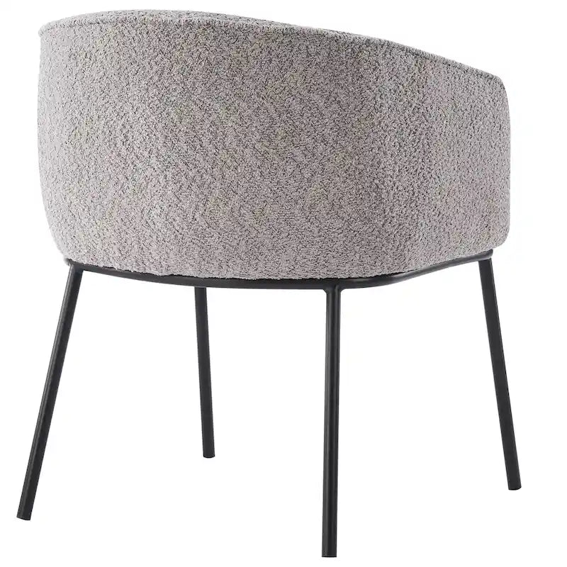Poltrona a botte Boucle, seduta singola – Grigio / Bianco / Grigio chiaro / Giallo / Verde / Arancione
