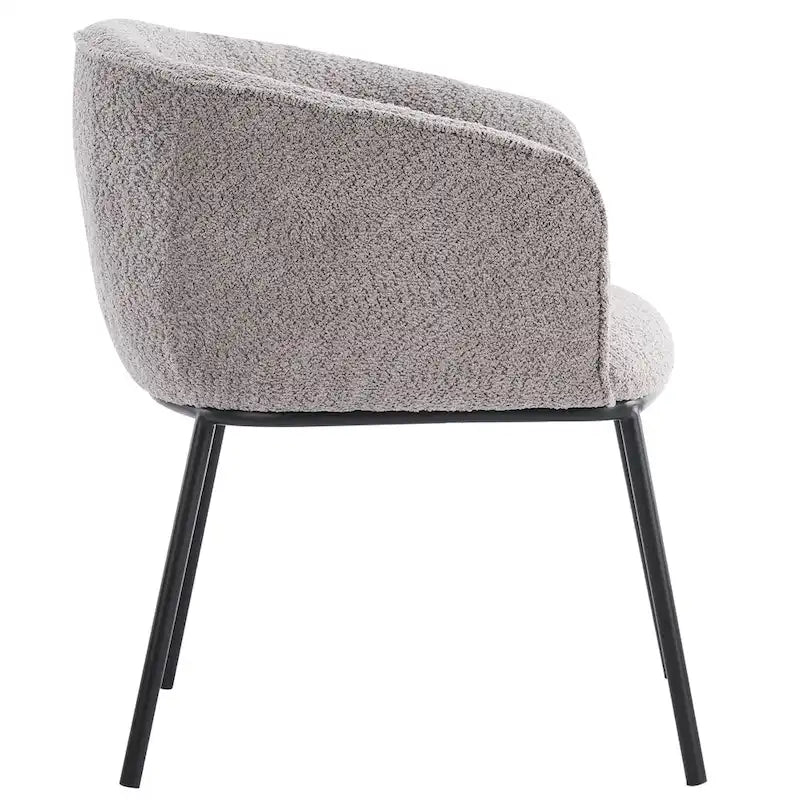 Poltrona a botte Boucle, seduta singola – Grigio / Bianco / Grigio chiaro / Giallo / Verde / Arancione