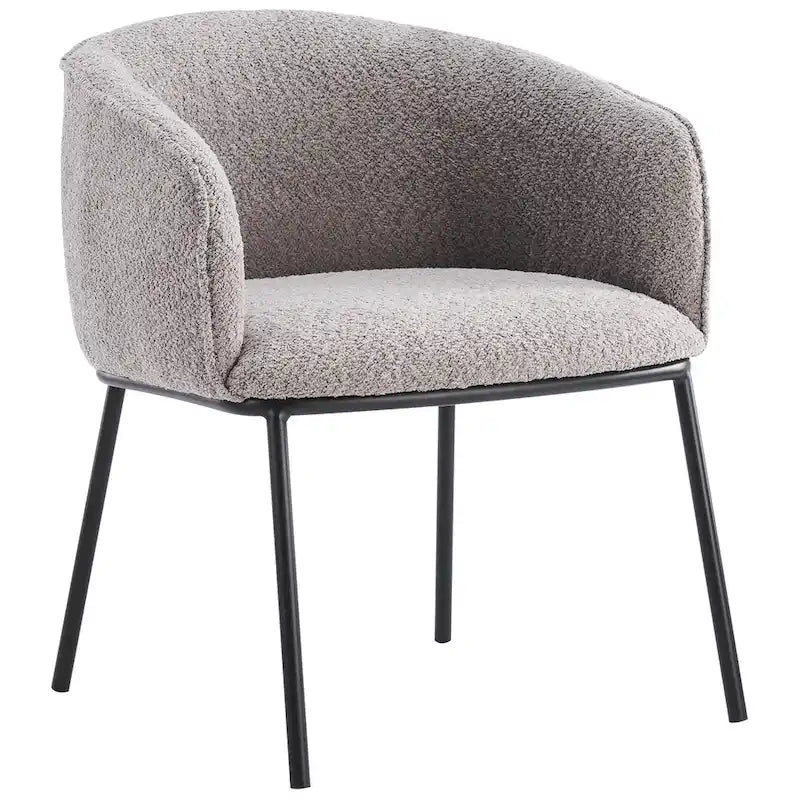 Poltrona a botte Boucle, seduta singola – Grigio / Bianco / Grigio chiaro / Giallo / Verde / Arancione