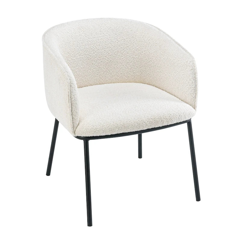 Poltrona a botte Boucle, seduta singola – Grigio / Bianco / Grigio chiaro / Giallo / Verde / Arancione