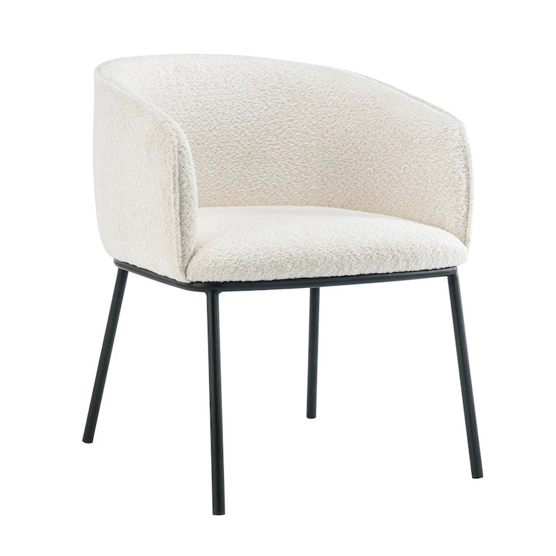 Poltrona a botte Boucle, seduta singola – Grigio / Bianco / Grigio chiaro / Giallo / Verde / Arancione