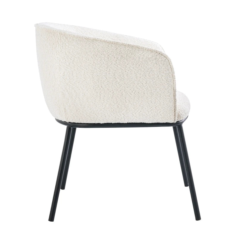 Poltrona a botte Boucle, seduta singola – Grigio / Bianco / Grigio chiaro / Giallo / Verde / Arancione