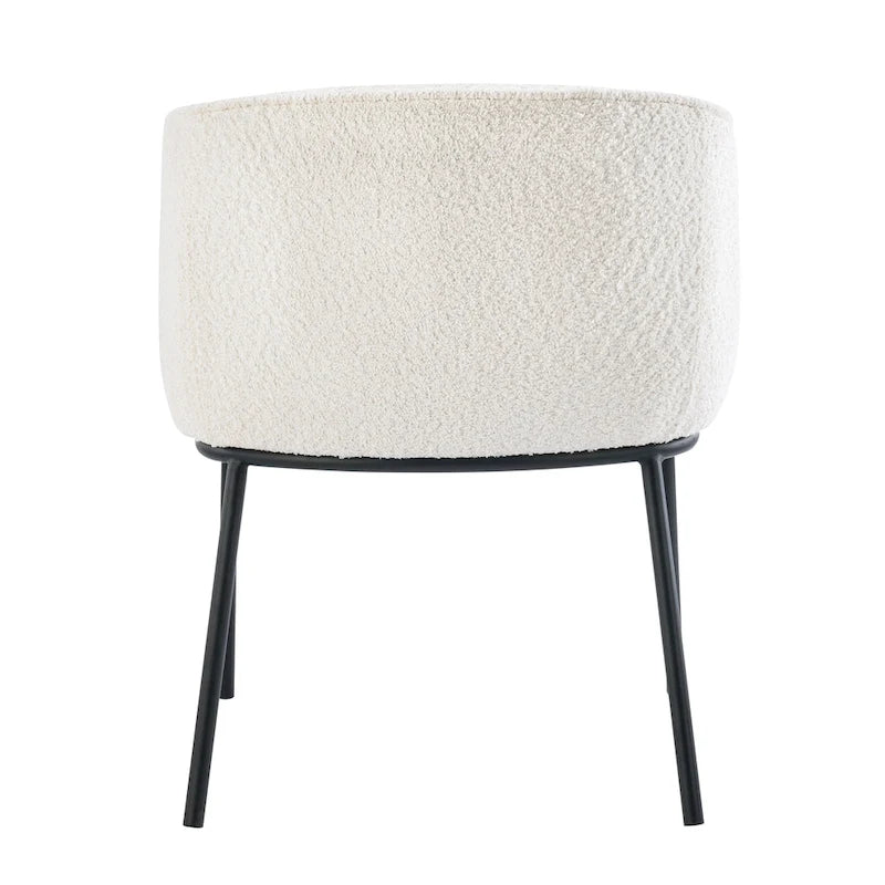 Poltrona a botte Boucle, seduta singola – Grigio / Bianco / Grigio chiaro / Giallo / Verde / Arancione