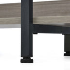 Libreria aperta a 5 ripiani, Rovere/Bianco, Stile industriale, Montaggio singolo