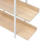 Libreria aperta a 5 ripiani, Rovere/Bianco, Stile industriale, Montaggio singolo