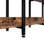 Libreria aperta a 5 ripiani, Rovere/Bianco, Stile industriale, Montaggio singolo