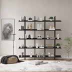 Libreria aperta a 5 ripiani, Rovere/Bianco, Stile industriale, Montaggio singolo