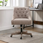 Sedia da ufficio regolabile in lino – Grigio / Blu / Grigio antracite / Marrone / Beige, 1 persona