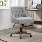 Sedia da ufficio regolabile in lino – Grigio / Blu / Grigio antracite / Marrone / Beige, 1 persona