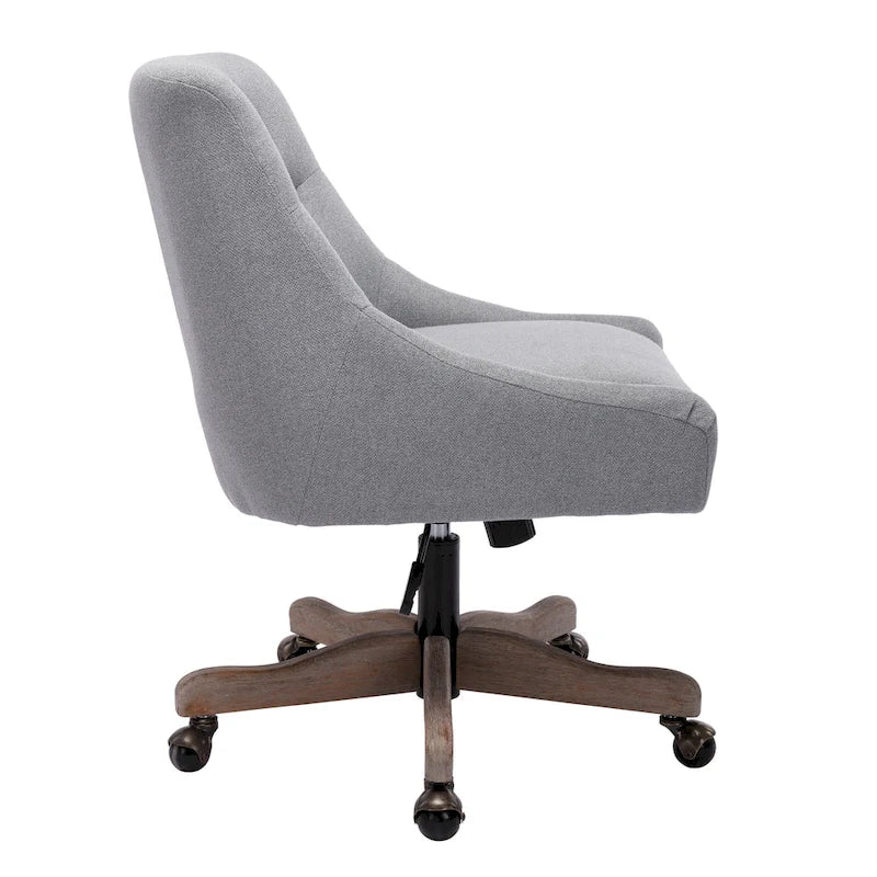 Sedia da ufficio regolabile in lino – Grigio / Blu / Grigio antracite / Marrone / Beige, 1 persona