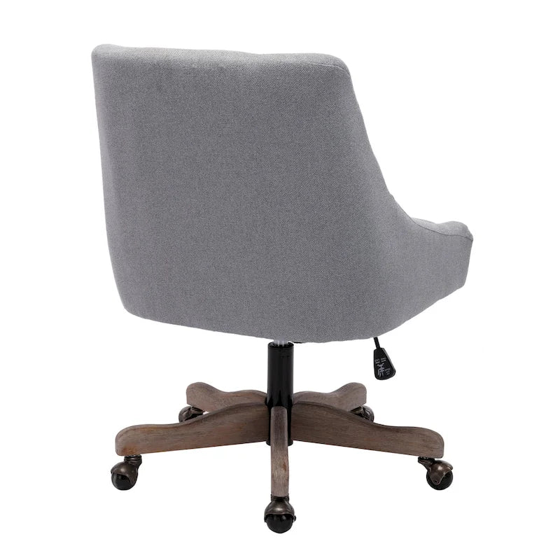 Sedia da ufficio regolabile in lino – Grigio / Blu / Grigio antracite / Marrone / Beige, 1 persona
