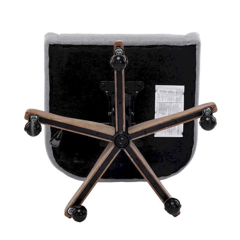 Sedia da ufficio regolabile in lino – Grigio / Blu / Grigio antracite / Marrone / Beige, 1 persona