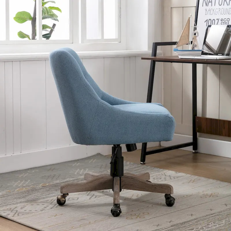 Sedia da ufficio regolabile in lino – Grigio / Blu / Grigio antracite / Marrone / Beige, 1 persona
