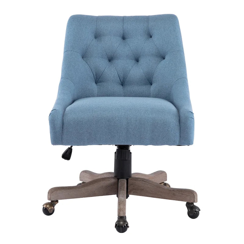 Sedia da ufficio regolabile in lino – Grigio / Blu / Grigio antracite / Marrone / Beige, 1 persona