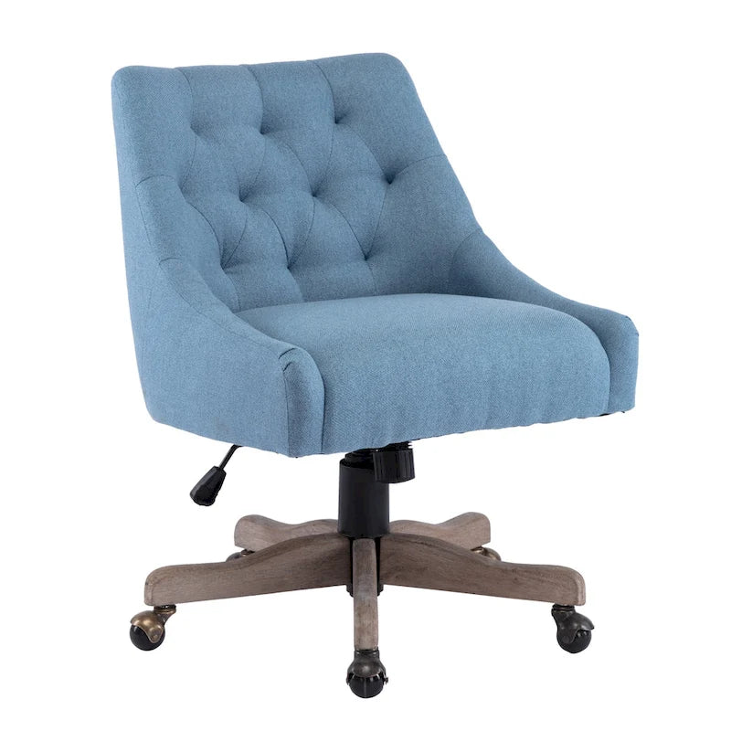 Sedia da ufficio regolabile in lino – Grigio / Blu / Grigio antracite / Marrone / Beige, 1 persona