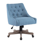 Sedia da ufficio regolabile in lino – Grigio / Blu / Grigio antracite / Marrone / Beige, 1 persona