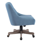 Sedia da ufficio regolabile in lino – Grigio / Blu / Grigio antracite / Marrone / Beige, 1 persona