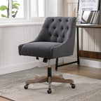 Sedia da ufficio regolabile in lino – Grigio / Blu / Grigio antracite / Marrone / Beige, 1 persona