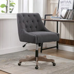 Sedia da ufficio regolabile in lino – Grigio / Blu / Grigio antracite / Marrone / Beige, 1 persona