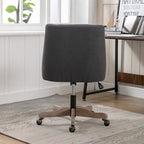 Sedia da ufficio regolabile in lino – Grigio / Blu / Grigio antracite / Marrone / Beige, 1 persona